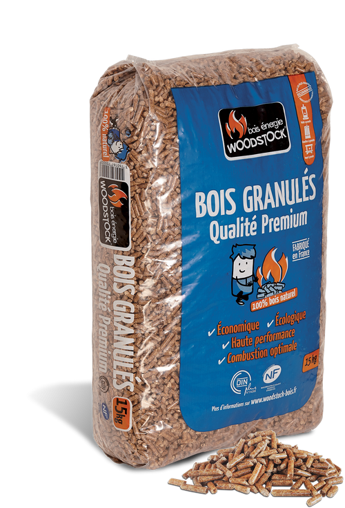 Palette de granulés WOODSTOCK (72 sacs de 15 kg)